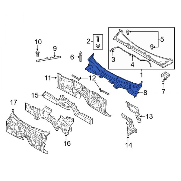 Cowl Plenum Panel