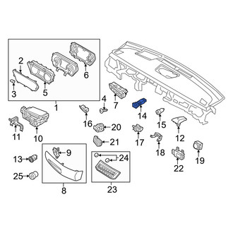 Genesis OE - Rear Trunk Lid Release Switch