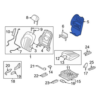 Genesis OE - Front Right Seat Back Panel