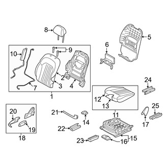 Genesis OE - Front Right Seat Back Assembly