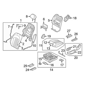 Genesis OE - Front Left Seat Cushion Foam