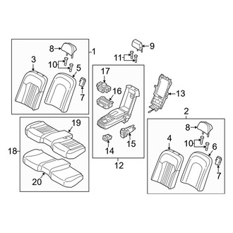 Genesis OE - Rear Seat Cushion Foam