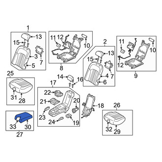 Genesis OE - Rear Center Seat Cover