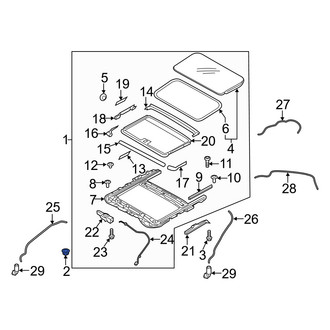 Genesis OE - Sunroof Frame Nut