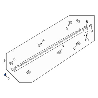 Genesis OE - Quarter Panel Splash Shield Nut
