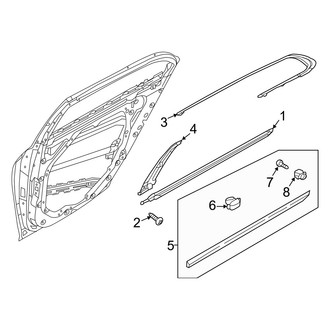 Genesis OE - Rear Door - Exterior Trim