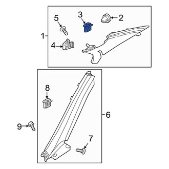 Genesis OE - Quarter Panel Trim Panel Clip