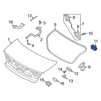 Genesis OE - Rear Trunk Lid Release Switch