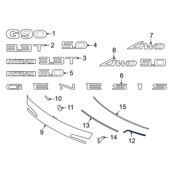 Deck Lid Finish Panel Seal