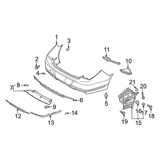 Genesis OE - Rear Bumper - Bumper & Components (Bumper Cover & Trim)