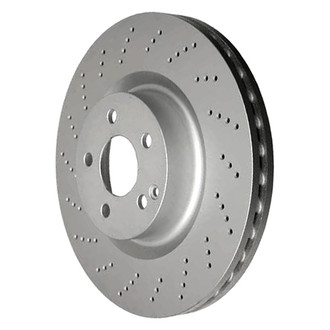 Genuine® - Drilled Vented Front Passenger Side Brake Rotor