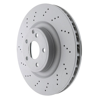 Genuine® - Drilled Vented Front Driver Side Brake Rotor