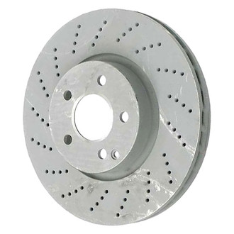 Genuine® - Drilled Vented Front Passenger Side Brake Rotor