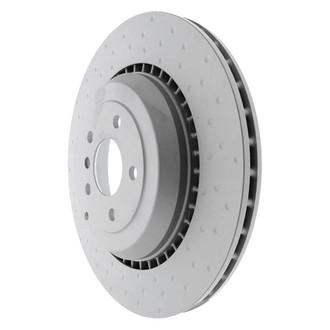 Genuine® - Drilled Vented Rear Driver Side Brake Rotor