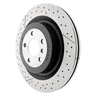 Genuine® - Drilled Vented Rear Driver Side Brake Rotor