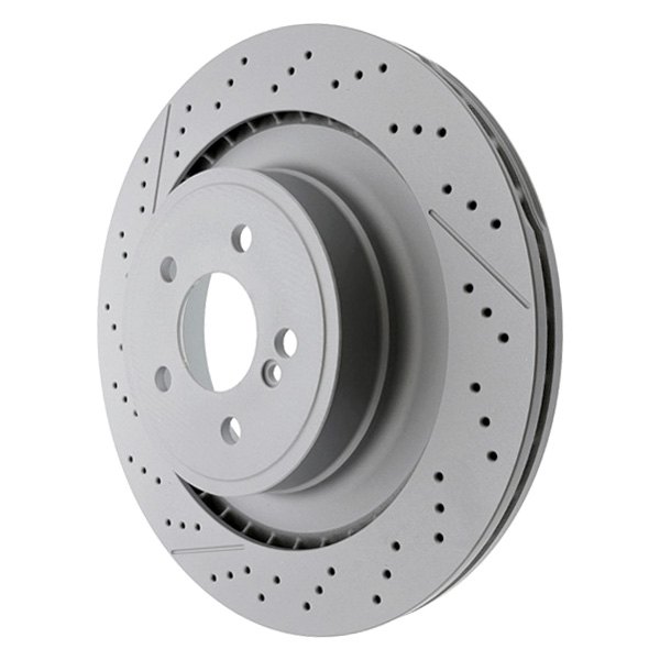 Genuine® - Drilled and Slotted 1-Piece Rear Brake Rotor