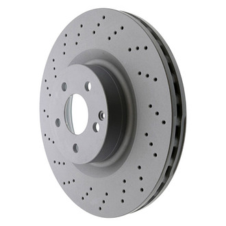 Genuine® - Drilled Vented Front Passenger Side Brake Rotor