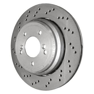 Genuine® - Drilled Vented Rear Driver Side Brake Rotor