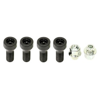 Genuine® - Black Cone Seat Bolt Spline Drive Wheel Locks