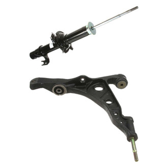 Genuine® - Front Driver Side Shock Absorber and Control Arm Kit
