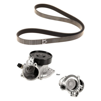 Genuine® - Engine Coolant Water Pump and Drive Belt Kit