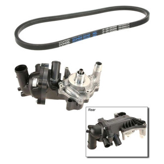 Genuine® - Engine Coolant Water Pump and Accessory Drive Belt Kit