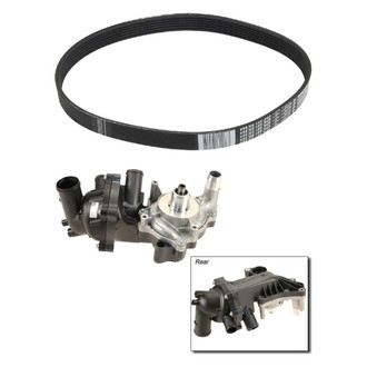 Genuine® - Engine Coolant Water Pump and Serpentine Belt Kit