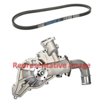Genuine® - Engine Coolant Water Pump and Accessory Drive Belt Kit