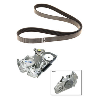 Genuine® - Engine Coolant Water Pump and Drive Belt Kit