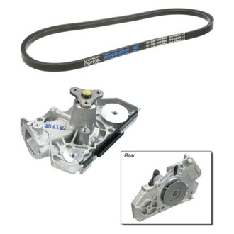 Genuine® - Engine Coolant Water Pump and Accessory Drive Belt Kit