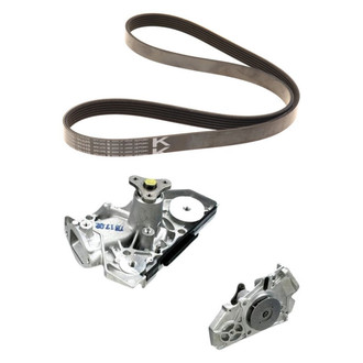 Genuine® - Engine Coolant Water Pump and Drive Belt Kit