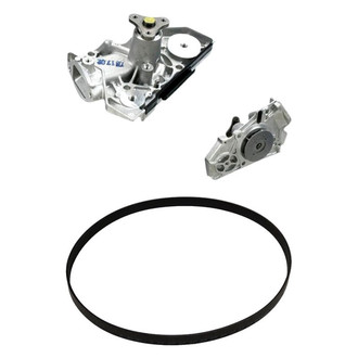 Genuine® - Engine Coolant Water Pump and Drive Belt Kit