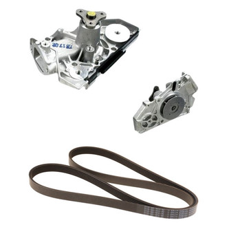 Genuine® - Engine Coolant Water Pump and Drive Belt Kit