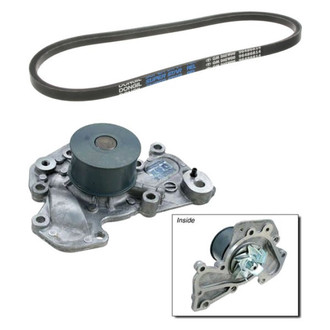 Genuine® - Engine Coolant Water Pump and Accessory Drive Belt Kit