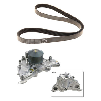 Genuine® - Engine Coolant Water Pump and Drive Belt Kit