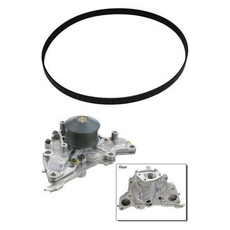 Genuine® - Engine Coolant Water Pump and Drive Belt Kit