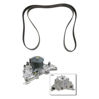 Genuine® - Engine Coolant Water Pump and Serpentine Belt Kit