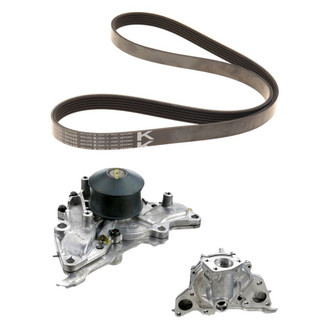 Genuine® - Engine Coolant Water Pump and Drive Belt Kit