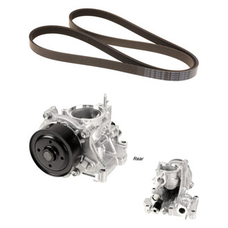 Genuine® - Engine Coolant Water Pump and Drive Belt Kit