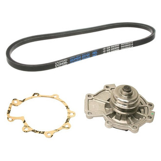 Genuine® - Engine Coolant Water Pump and Accessory Drive Belt Kit