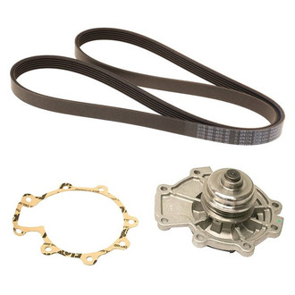 Genuine® - Engine Coolant Water Pump and Drive Belt Kit