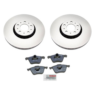 Genuine® - 1-Piece Plain Brake Kit with Semi-Metallic Brake Pads