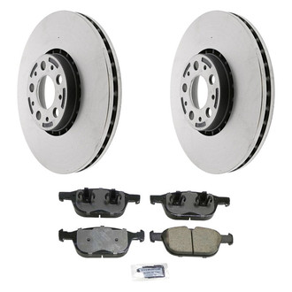 Genuine® - Plain Front Brake Kit with Semi-Metallic Pads