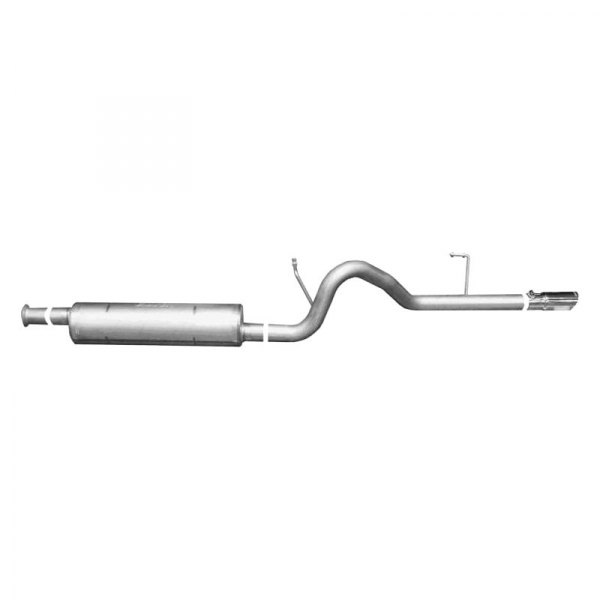 Gibson® - Swept Side™ Aluminized Steel Cat-Back Exhaust System, Jeep Liberty