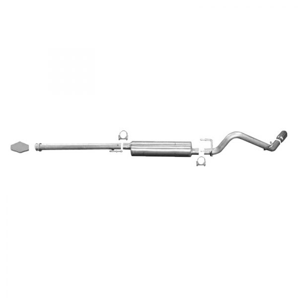 Gibson® - Swept Side™ Aluminized Steel Cat-Back Exhaust System, Toyota Tacoma