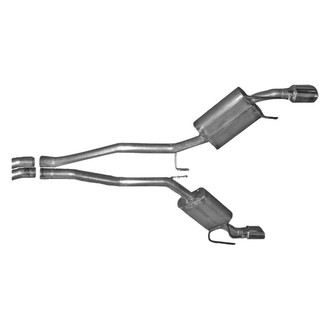 Gibson® - American Muscle Car™ Aluminized Steel Axle-Back Exhaust System with Split Rear Exit