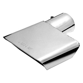 Gibson® - Stainless Steel Rectangular Angle Cut Bolt-On Single-Wall Exhaust Tip