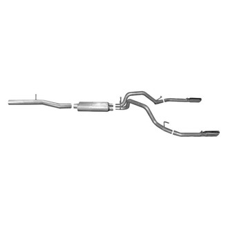 Gibson® - Split Rear™ Aluminized Steel Cat-Back Exhaust System with Split Rear Exit