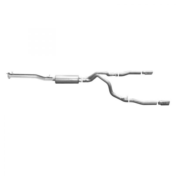 Gibson® - Split Rear™ Aluminized Steel Cat-Back Exhaust System