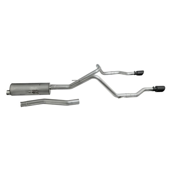 Gibson® - Black Elite™ Stainless Steel Cat-Back Exhaust System, Jeep Gladiator